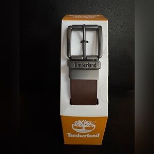 Timberland Men's Reversible Black and Dark Brown Full Grain Leather Belt 32”-44”